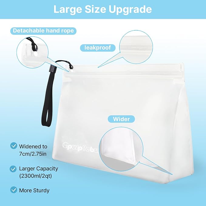 10 Pack TSA Approved Toiletry Bag, Clear Travel Toiletry Bag, Quart Size PEVA Leakproof Makeup Cosmetic Bag for Toiletries Traveling Trips, Carry on Airline Compliant Bags for Men & Women