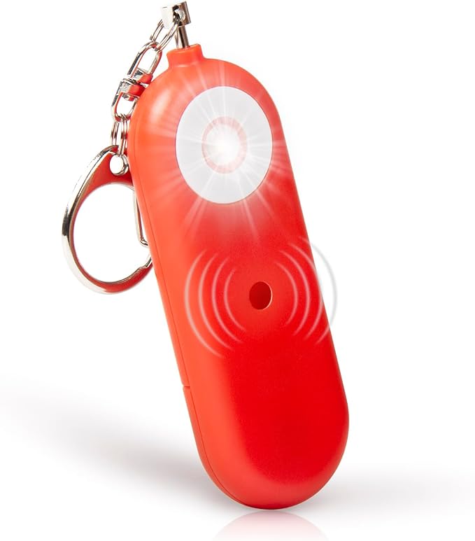 Personal Safety Alarm for Women - 130dB Self Defense Keychains Siren Whistle, Replaceable Battery with SOS LED Strobe Light - Emergency Security Safe Protection Devices for Kids Elderly