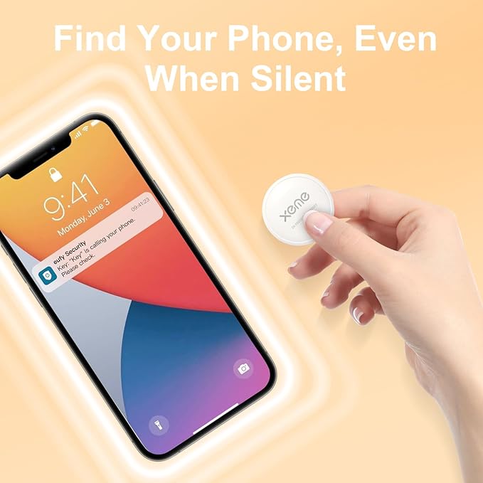 Key Finder, Bluetooth Tracker Locator Pairs with Apple Find My (iOS only), Item Locator Smart Tracker Tag for Keys/Luggage/Wallet, etc. (WHITE-2PCS)