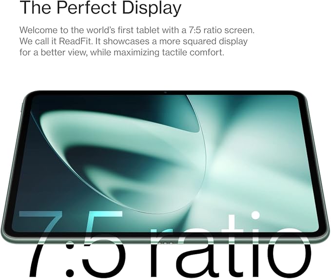 OnePlus Pad 11.61" LCD Display, 8GB RAM,128GB Storage, MediaTek Dimensity 9000, Android 13.1, 144HZ Refresh Rate, Dolby Vision Atmos, Wi-Fi with Cellular Data Sharing Tablet