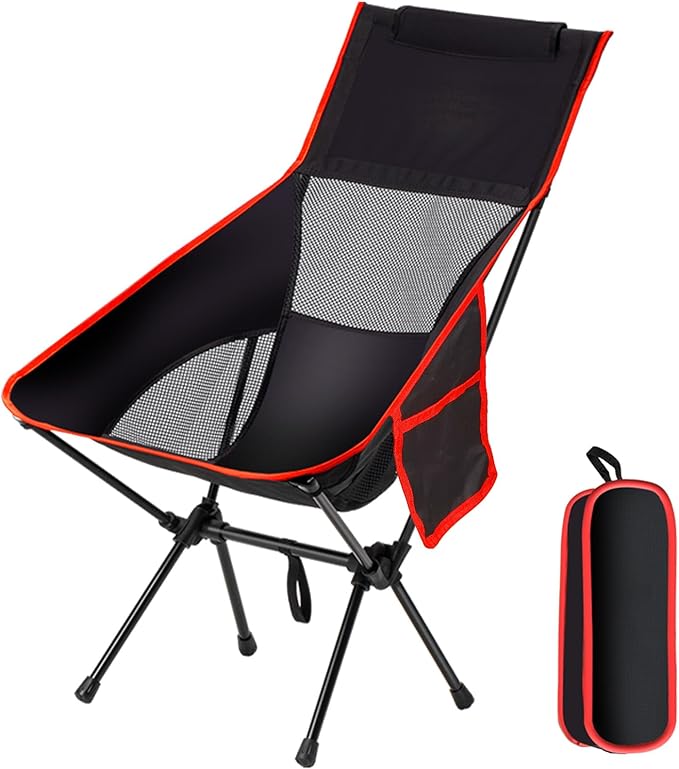 Camping Chairs Portable, Foldable Chair Lightweight, Backpacking Chair for Adults, Folding Chairs for Outside Camp (Large)