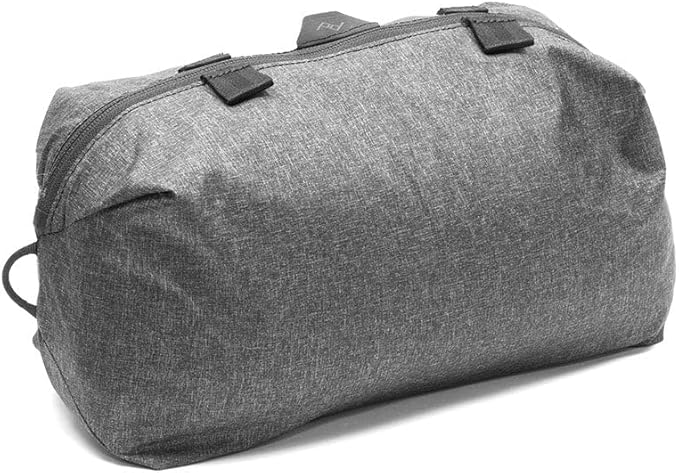Peak Design Shoe Pouch, Charcoal, Ultralight Travel Organizer Bag for Shoes or Other Items, Weatherproof Shell, Packs into Itself, Fits 1–2 Pairs of Shoes, Works with Peak Design Travel Bags