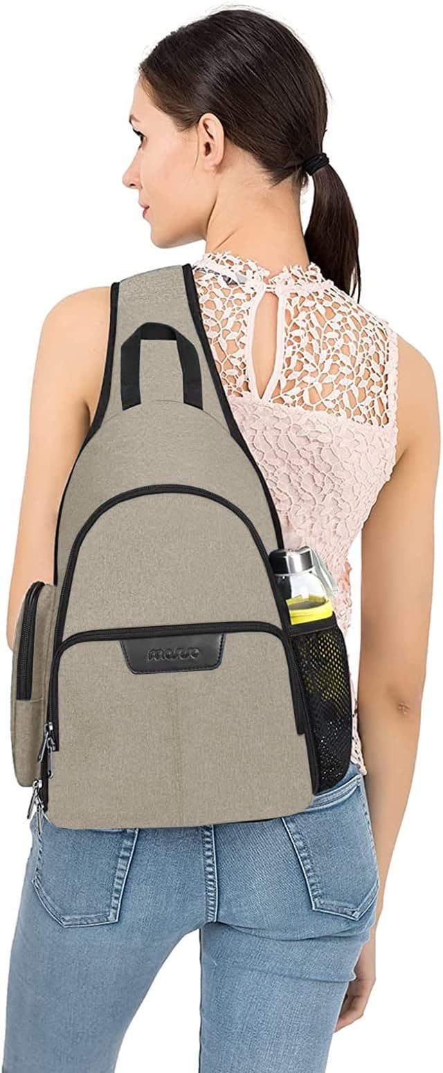 MOSISO Camera Bag Sling Backpack, DSLR/SLR/Mirrorless Full Open Camera Case with Tripod Holder&Rain Cover&Modular Insert, Photography Backpack Compatible with Canon/Nikon/Sony/Fuji, Khaki