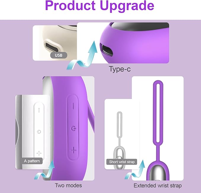 Sleep Aid Device, Micro-Current Sleep Instrument Anxiety Device, Portable Rechargeable Sleep Aid for Anxiety and Insomnia (Purple)