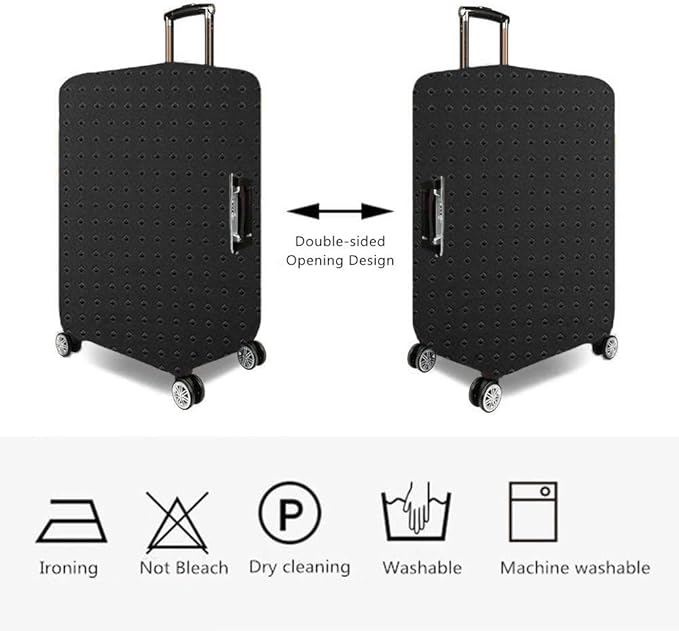 7-Mi Travel Luggage Cover Protector, Washable Suitcase Protector Anti-scratch Spandex Baggage Covers Fits 31-32 Inch Luggage