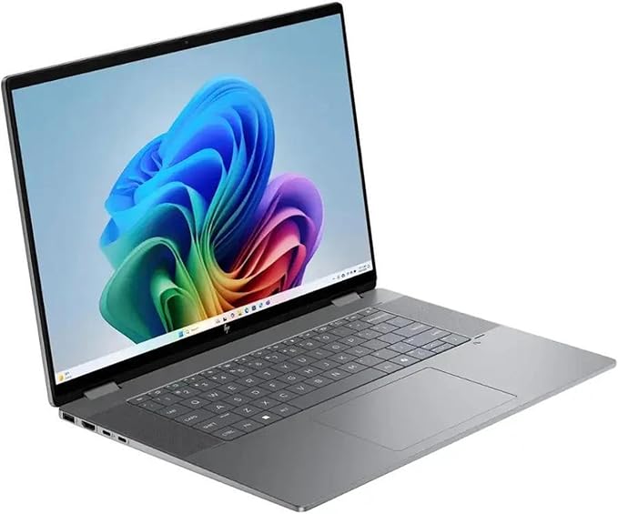 HP OmniBook X Flip 2-in-1 16" FHD+ Touch Screen Laptop |AMD Ryzen AI 5 340|AMD Radeon 840M | Copilot|Backlit|Meteor Silver| 16GB RAM DDR5 | 2TB SSD |Windows 11 Pro|Bundle with Microsoft Office 2021