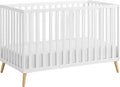 Oxford Baby Cozy Nest Convertible Island Crib, Snow White/Natural