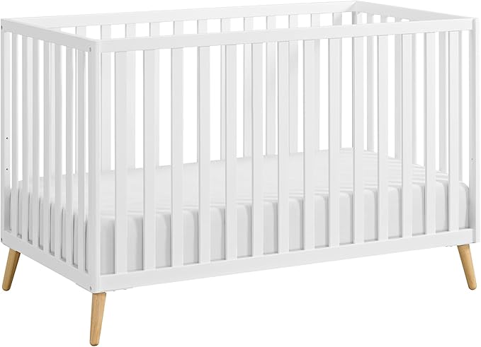 Oxford Baby Cozy Nest Convertible Island Crib, Snow White/Natural