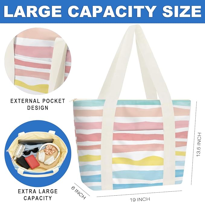 Beach Bags Wet Bag for Swimsuit Tote Bag for Friends Travel Gifts, Aloha Bags Waterproof Vacation Essential