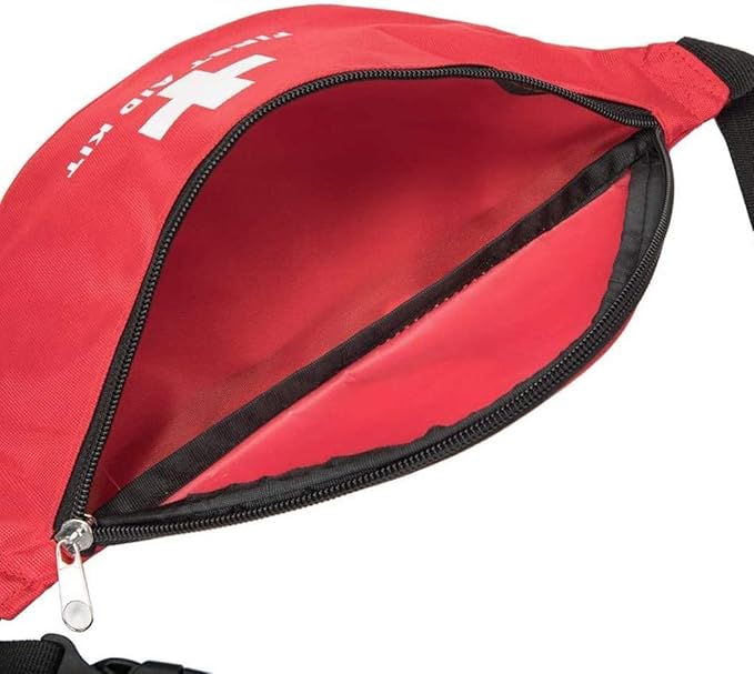 AOUTACC First Aid Empty Kit,Compact and Lightweight Waterproof First Aid Bag Empty with Zippered for Emergency at Home, Office, Car, Outdoors, Boat, Camping, Hiking(Bag Only) (2 Pack Fanny Pack)