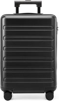 Carry on Luggage 22 X 14 X 9 Airline Approved, 20 Inch Luggage for 3-5 Days Travel, Double Spinner Wheels, 100% Hardshell PC, TSA Lock (09-Black, Checked 28-Inch)