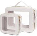 Clear Makeup Bag Small, TSA Approved Portable Toiletry Bag with Zipper Cosmetic Travel Bag Makeup Organizer Case Mini Makeup Pouch for Purse Car Organizer Bag for Women Men