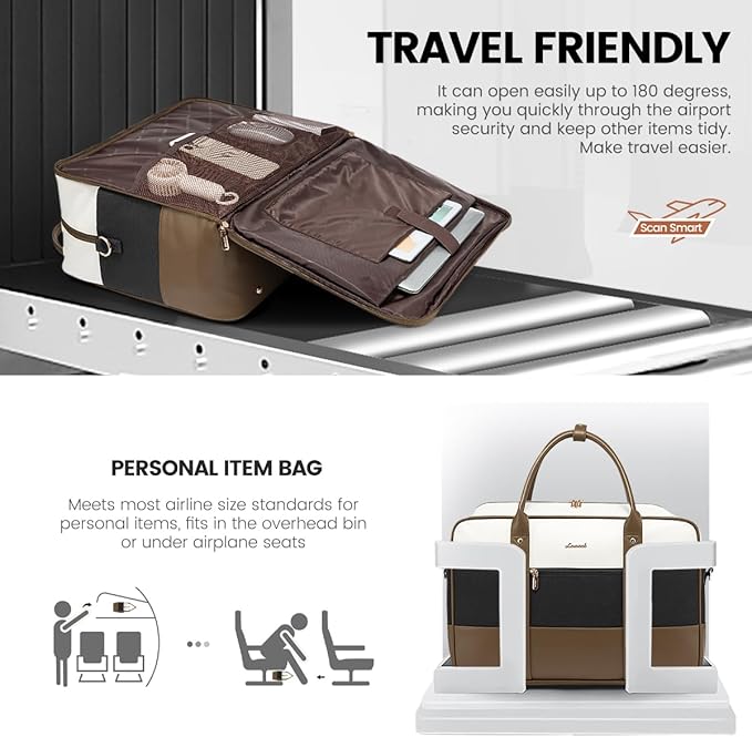 LOVEVOOK Weekender Travel Duffel Bag, Personal Item Duffle Bags for Women with Laptop Compartment, Overnight Bag with Toiletry Bag, Yoga Gym Bag with Wet Pocket, Hospital Bag for Labor and Delivery