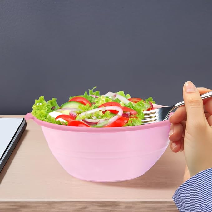 kūpaa Bowl & Carrier Duet – Microwave Safe Silicone Lunch Box For Adults– Collapsible, Leakproof, Food-Grade, Reusable To-Go Container (Rose Quartz)