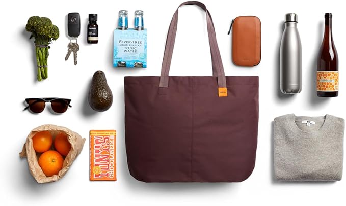Bellroy Market Tote – (Tote Shoulder Shopping Bag) - Burgundy