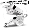 fkovcdy Whistle Thank You Whistle for Coaches Teachers Whistle Emergency Coach Referee Lifeguard Loud Whistle for Men Women Referees Coaches Sports Coaches Whistle with Lanyard Cheer Coach Gift