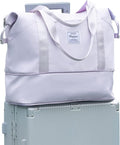 Travel Duffel Bag, Sports Tote Gym Bag, Shoulder Weekender Overnight Bag for Women