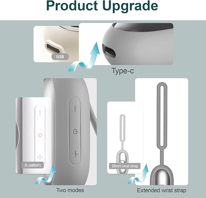 Sleep Aid Device, Micro-Current Sleep Instrument Anxiety Device, Portable Rechargeable Sleep Aid for Anxiety and Insomnia (Silver)