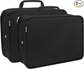 Extra Large Compression Packing Cubes for Travel Essentials, 2 Set Expandable Travel Cubes for Packing Bags Suitcase Organizer, Black