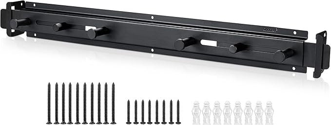 Door Bar Lock - Patented Door Barricade Security Bar - Home Safety Improvement, Door Reinforcement, Childproof, Break-in Prevention - Premium Grade Steel Door Mount for 34''-45'' Wide Doors