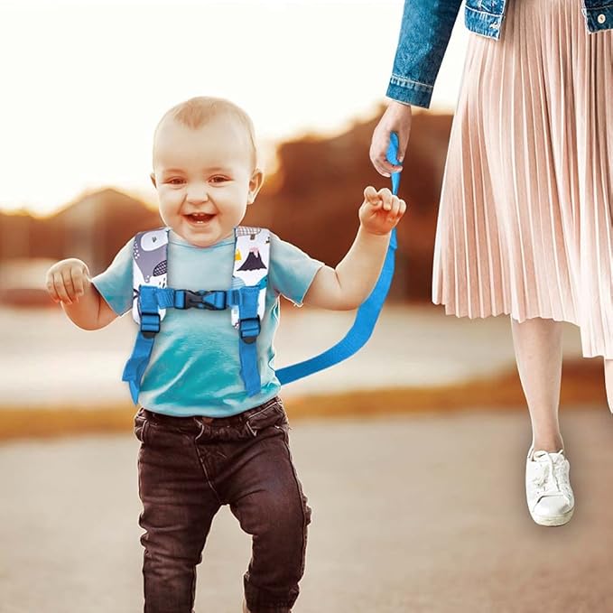 CCJPX Toddler Backpack with Leash, 9.5" Baby Boys Dinosaur Safety Harness Leashes Small Bag
