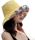 Women Wide Brim Sun Hats Metal Wired Edge Summer UV Protection Beach Fishing Hat for Hiking Garden Travel Chin Strap
