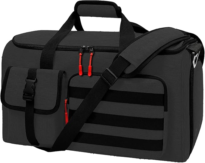 Garment Duffle Bags for Travel, HOMQUIET Convertible Garment Duffel Bag, All YKK Zippers Carry On Garment Bags, 2 in 1 Hanging Waterproof Suit Travel Bag with Shoe Compartment, for Men Women, Black