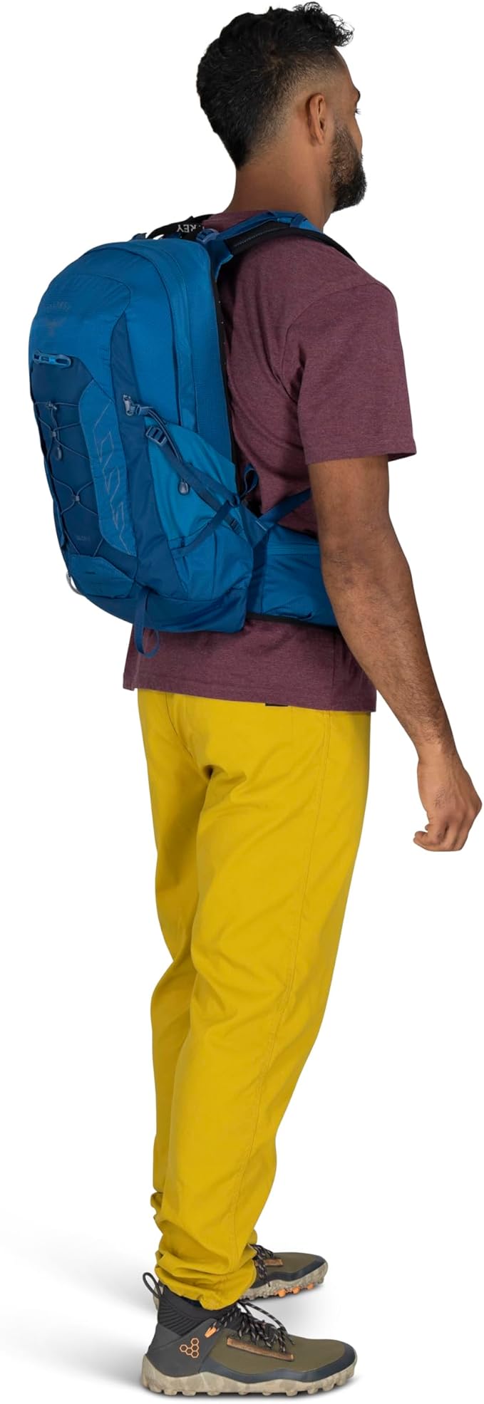 Osprey Talon 11L Men's Lightweight Hiking Backpack with Hipbelt, Scoria Blue/Night Shift