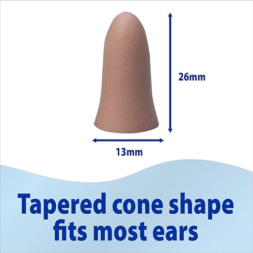 ThereCare Soft Foam Earplugs | 30 dB Noise Reduction | Slim-Fit | 50 Pairs Per Jar | Latex-Free | Sleep, Work, Travel, Recreation Uses