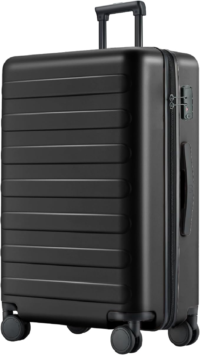Carry on Luggage 22 X 14 X 9 Airline Approved, 20 Inch Luggage for 3-5 Days Travel, Double Spinner Wheels, 100% Hardshell PC, TSA Lock (01-Black (Basic), Checked 28-Inch)