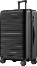 Carry on Luggage 22 X 14 X 9 Airline Approved, 20 Inch Luggage for 3-5 Days Travel, Double Spinner Wheels, 100% Hardshell PC, TSA Lock (01-Black (Basic), Checked 28-Inch)