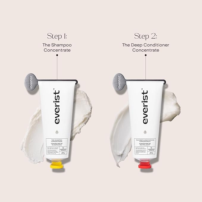 Everist The Haircare Travel Duo, The Shampoo Concentrate & The Deep Conditioning Concentrate, Deep Hydration and Smoothing, Aloe Vera, Paraben & Sulfate Free, Color-Safe, 2 x 0.7 fl oz Set