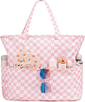 Waterproof Beach Tote Pool Bags for Women Ladies Extra Large Gym Tote Carry On Bag With Wet Compartment for Weekender Travel