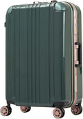 LEGEND WALKER Durable Aluminum Frame Hardside Luggage, 28-inch, Green, 5122-62-GR