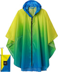 SaphiRose Rain Poncho Jacket Coat Hooded for Adults with Pockets
