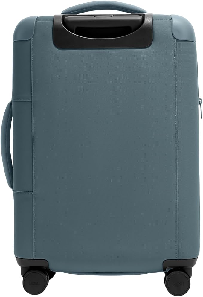 Away Softside Bigger Carry-On Suitcase, 23 Inch Lightweight, Expandable High-Strength Nylon Luggage With Spinner Wheels, Meets Requirements for Most Major Airlines, Coast Blue