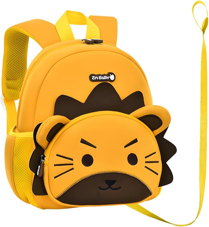 Padgene Toddler Backpacks Kids Preschool Backpack Waterproof Neoprene Animal Schoolbag Lunch backpack 3D Cartoon Mini Travel Bag for Boys Girls Ages 3-5