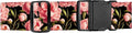 Luggage Straps for Suitcases, Adjustable Travel Belt, Durable Wide Luggage Strap, Cute Suitcase Strap Identifiers with Buckle, Bag Straps for Luggage, Luxury Red Flowers