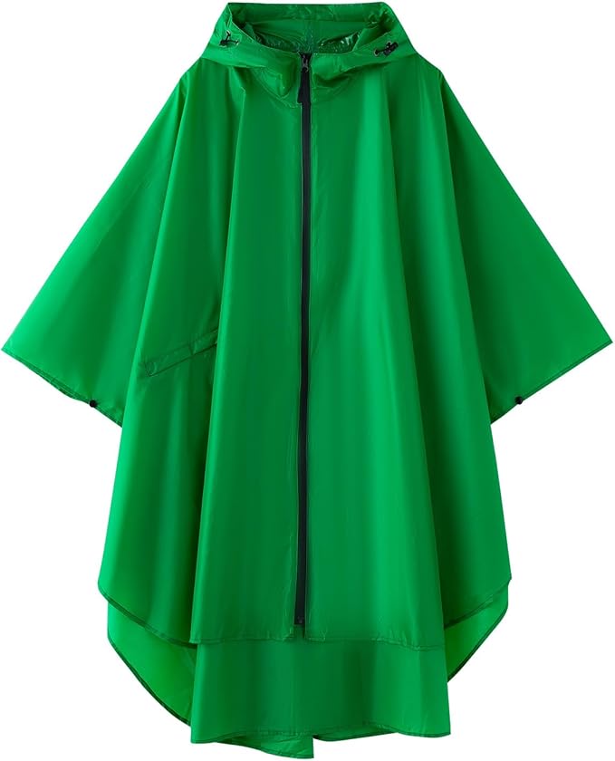 Cloak raincoat Unisex poncho Adult hooded men and women with pockets Mountaineering hiking rainstorm prevention