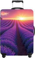 Luggage Cover Washable Suitcase Protector Anti-Scratch,Stretchable Fit for 20-34Inch Luggage Durable Travel Bag Cover with Zipper Closure (Lavender, S(fits 20-22inch suitcase))