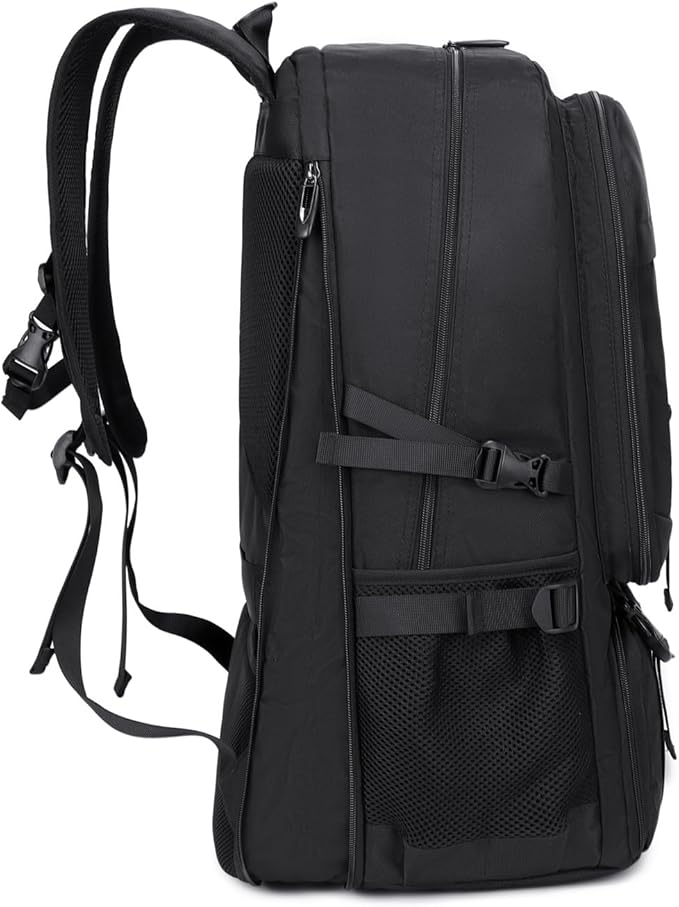 17.3 Inch gym backpack with shoe compartment,50L Multiple Compartments Backpacks, Airline Approved Carry on Travel Daypack Anti Theft with USB Charging Port,for Men Women Travel Work Business