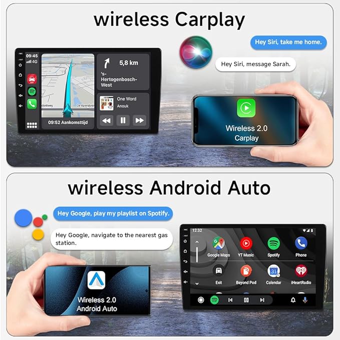 ASURE Car Stereo Radio Upgrade for Mustang 2010-2014,10.1 inch 8Core 4G+64G Android System GPS Navigation Head Unit with Wireless Carplay,Android Auto,1280x720 HD Touchscreen Multimedia Player