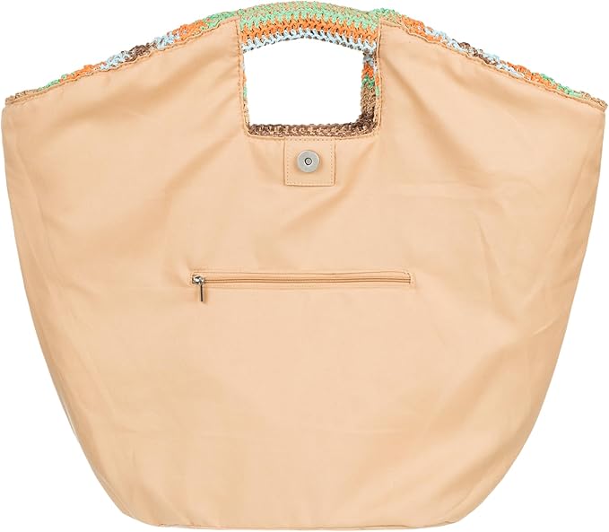 Roxy Women's Beach Tote Bag | Travel | Vacation | Straw | Lightweight | Breathable