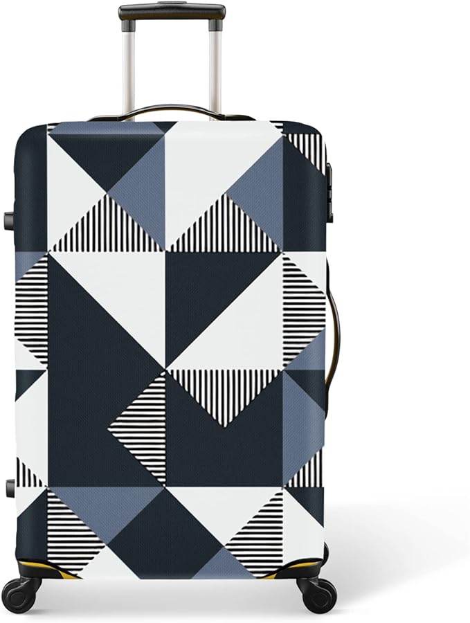 24 Inch PVC Luggage Protector Covers for TSA Approved Clear Suitcase Cover Protector Transparent Luggage Protective Cover Set (Triangle, Suitable for 23"-24")