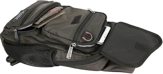 Sling Bag Chest Shoulder Backpack Crossbody Multipurpose Daypack For Men Women Black