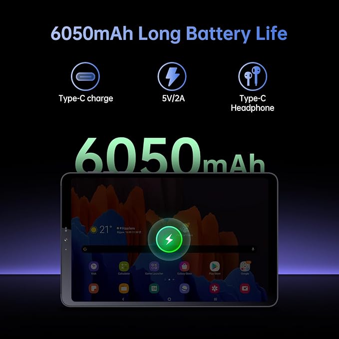 Android Tablet, 8.4 inch Android 14 Snapdragon 685 Processor, 12GB RAM 128GB ROM 1200*1920 IPS HD Touchscreen, 2.4G+5G Wi-Fi 6050mAh Battery Powerful Performance Tablet, 5MP+32MP Dual Cameras