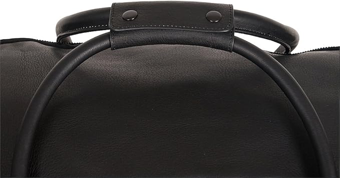 Kenneth Cole REACTION Duff Guy Colombian Leather 20" Single Compartment Top Load Travel Duffel Bag, Black