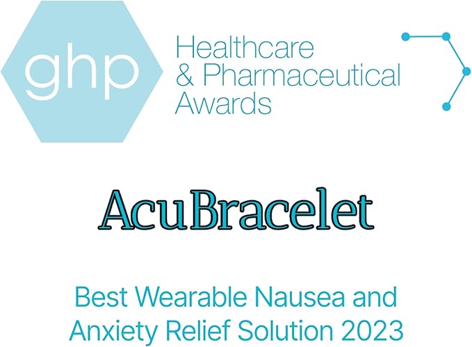 AcuBalance Motion Sickness Bracelets – Comfortable Waterproof Acupressure Band for Natural Nausea Relief, Ideal for Travel (Pair), Pink (Medium 7")
