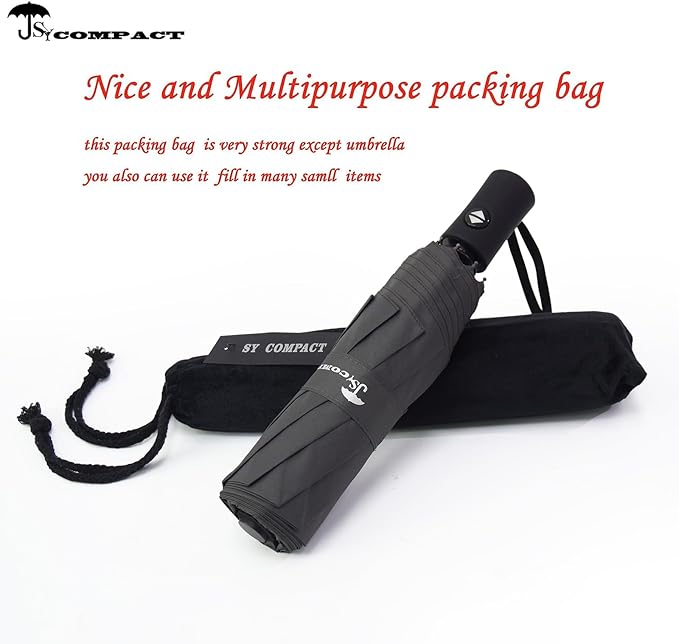 SY COMPACT Travel Umbrella Windproof Automatic Umbrellas Small Compact UV Sun Protection Factory Outlet Umbrella