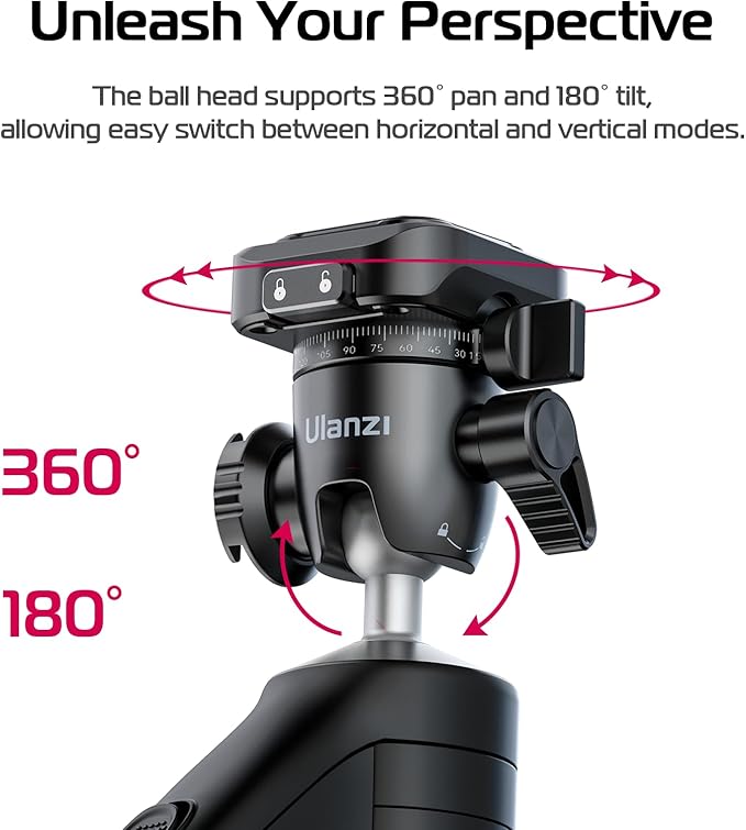 ULANZI TT38 Tabletop Mini Tripod for Camera, Uka F38 ClickOpen Flexible Travel Stand for Sony/Canon/Nikon/Fujifilm SLR DSLR, Pocket Vlogging Stand for Shooting Selfie Video